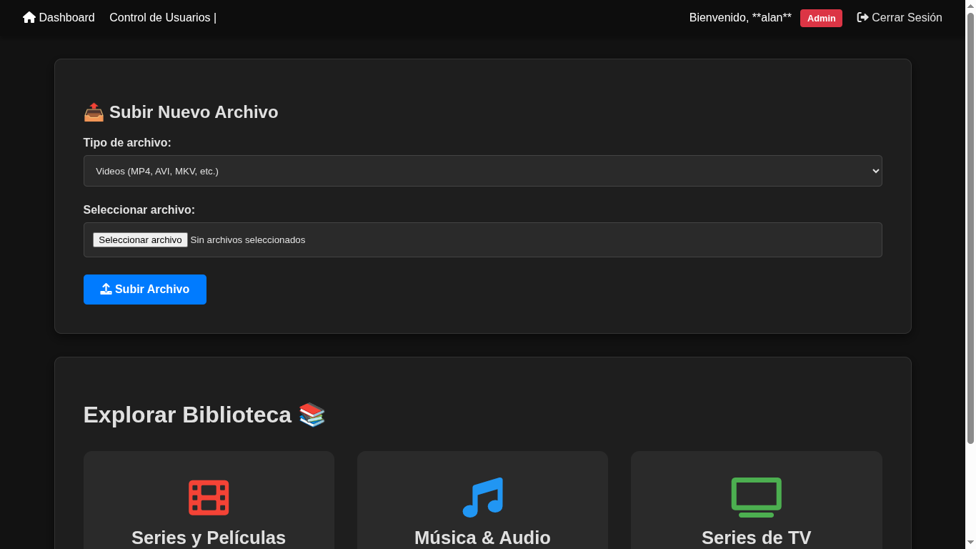 Proyecto personal para la difusion de multimedia
